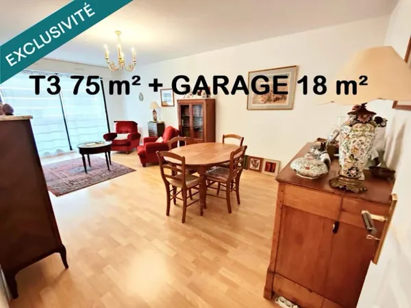 Appartement 3 pièces 75 m²