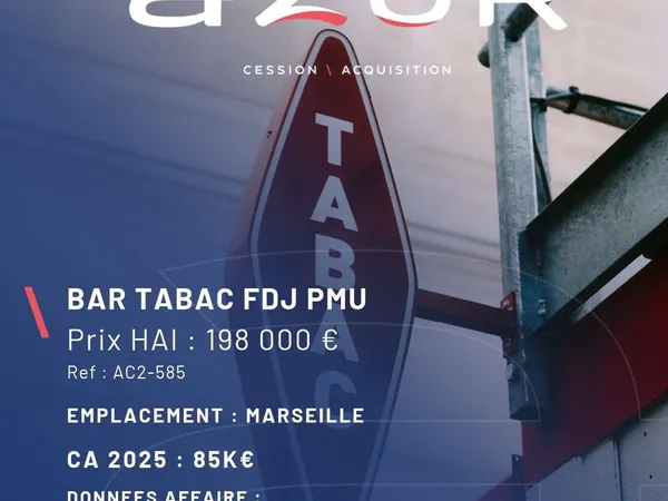 VENTE Bar Tabac FDJ à rénover Marseille