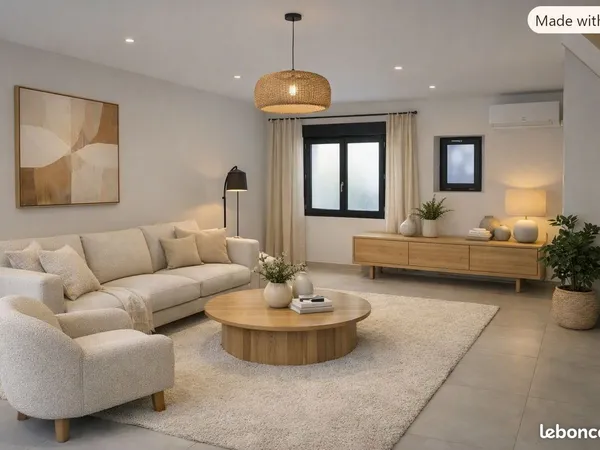 T3 duplex esprit maison avec terrasse — Refait à neuf — Hors copropriété — Colombier-Saugnieu