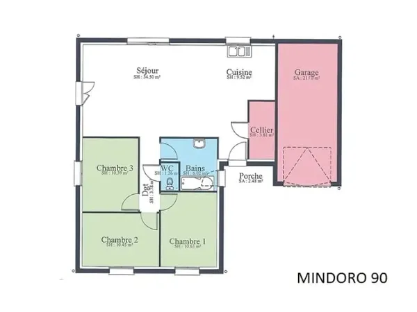 Maison neuve 4 pièces 90 m²