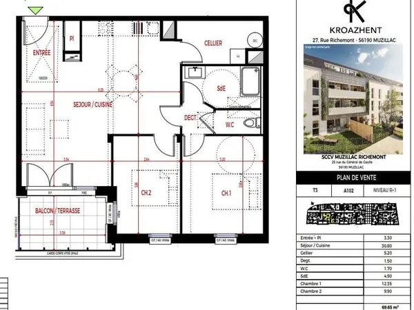 Appartement neuf à louer