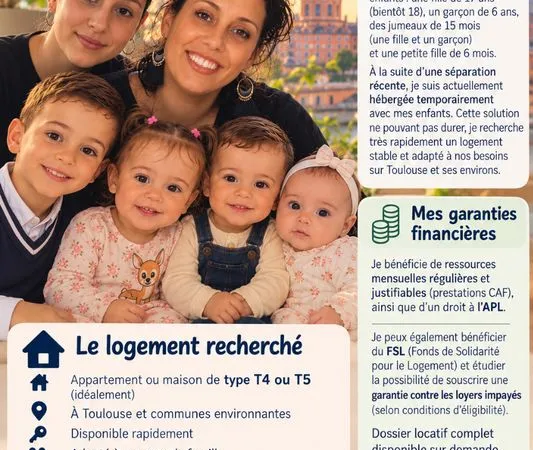 URGENT - Recherche T4/T5 - Toulouse et alentours