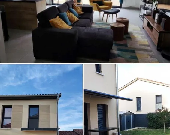 👉 Maison meublée 81 m² - 3 chambres - Jardin 100 m² & terrasse - Lucenay