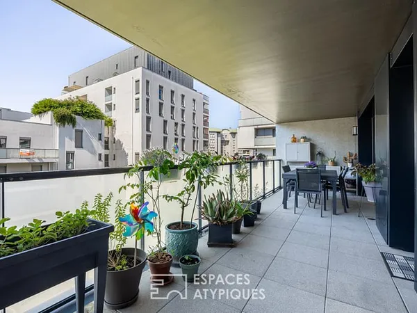 Appartement contemporain avec terrasse et garage