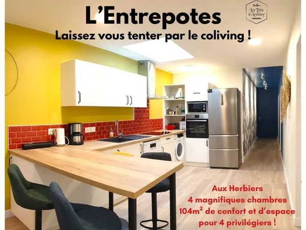 Colocation L'ENTREPOTES Grand Confort Les Herbiers*sdb et wc privés