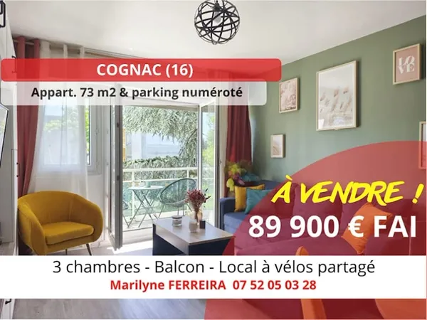 Appartement 4 pièces 73 m²