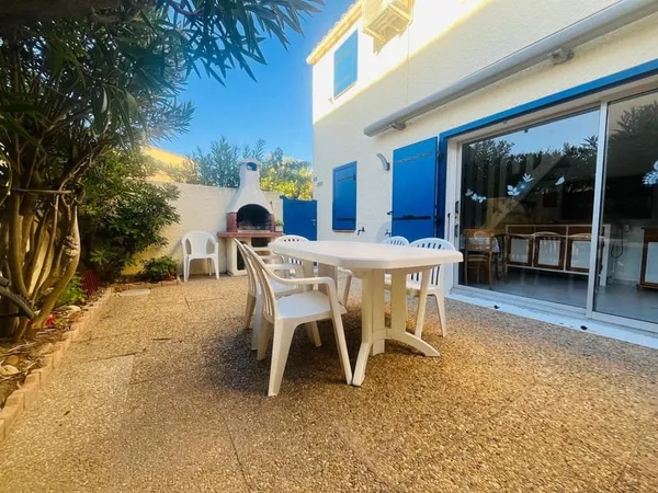Le Barcarès adorable maison 3 pièces avec grande terrasse et