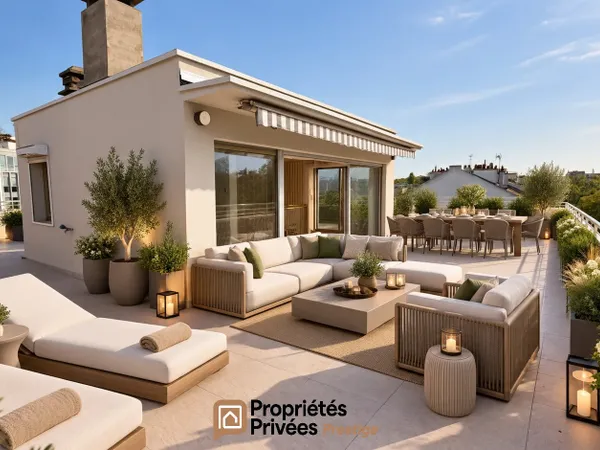 Neuilly sur seine, Penthouse de 200m2 et terrasse plein ciel de 160m2