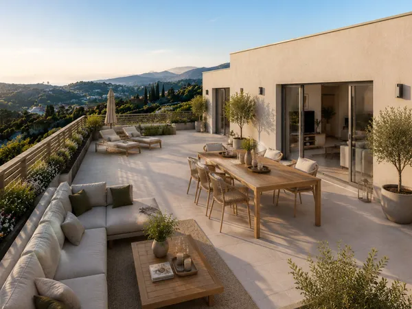 OFFRES COMMERCIALES : VILLA TOIT - 4 PIECES - TERRASSE DE 60M² - VUE DEGAGEE MONTAGNE - GARAGE