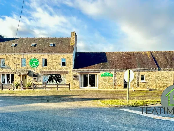 Murs et fond appartement et restaurant, terrain et hangar