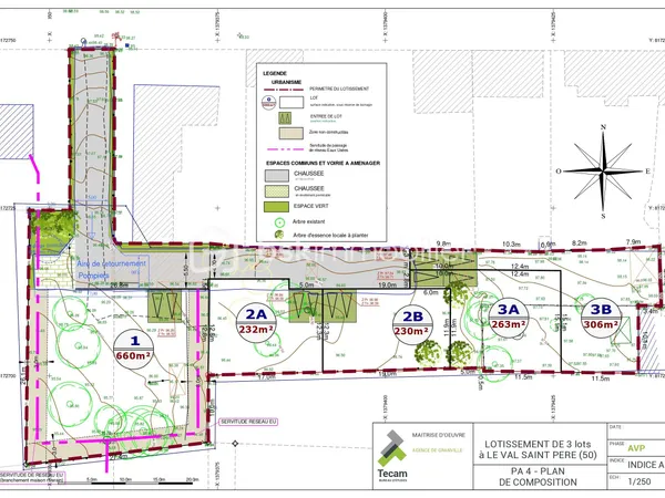 Terrain 232 m²