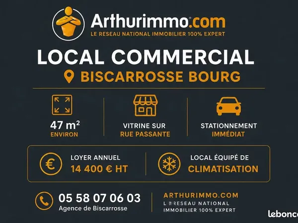 Local commercial 47 m² Biscarrosse