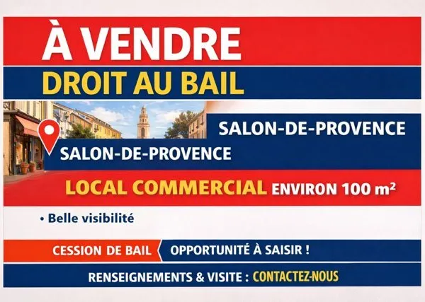 A VENDRE - DROIT AU BAIL
