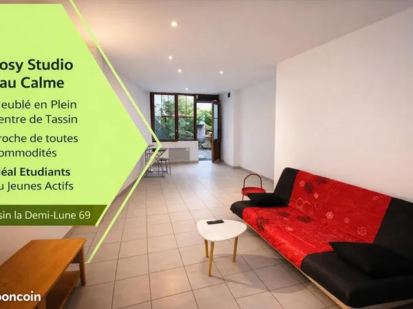 🔥 STUDIO 34 m² + 📌TERRASSE TECK 30 m² | RARE À TASSIN HORLOGE