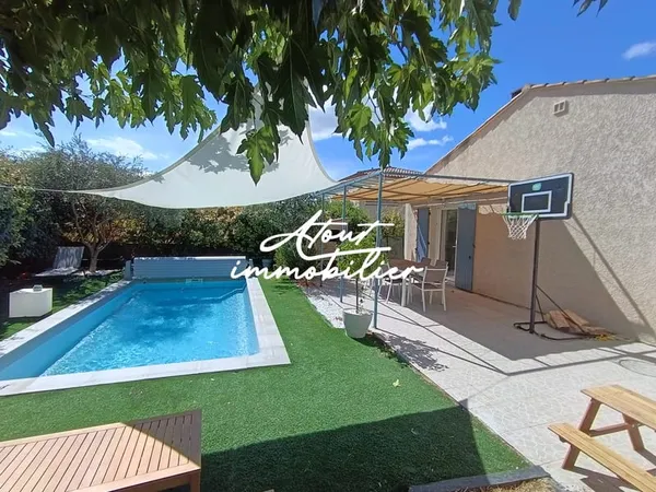 Villa plain pied 107 m2 , 4 chambres avec piscine à Vendemia