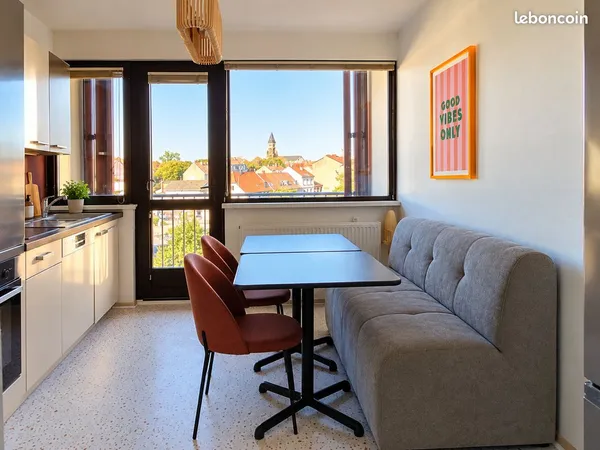 Collocation meublée 96 m² - 4 chambres - mulhouse - tram, universités et prépas à proximité
