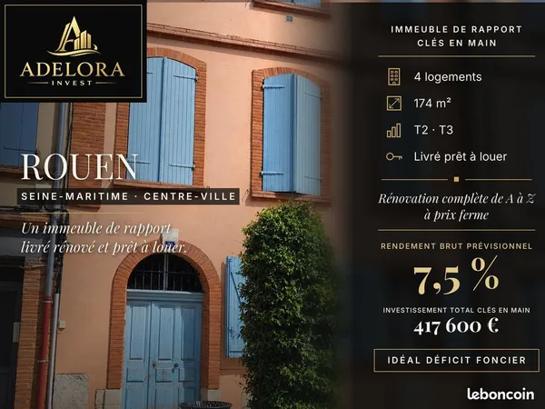 Immeuble de rapport 9 pièces 174 m²