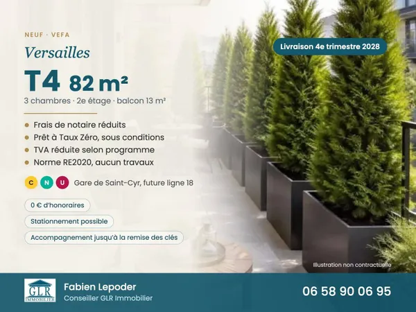 Appartement 4 pièces 82 m²