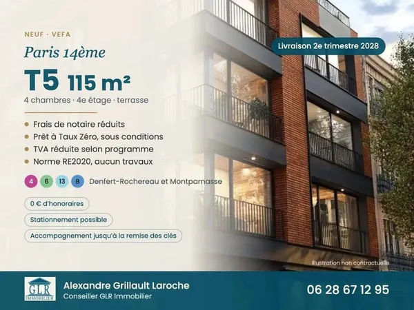 Appartement 5 pièces 115 m²