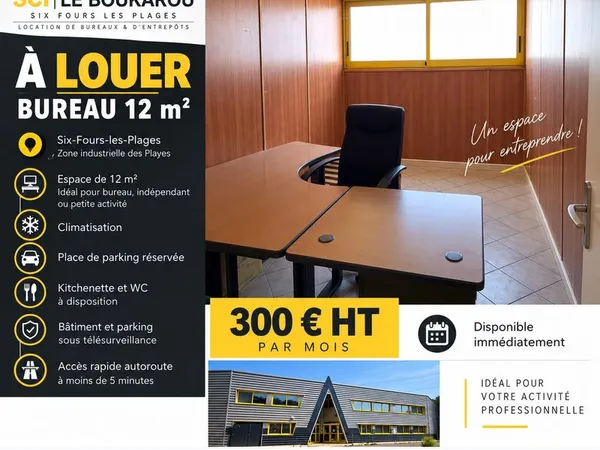 Bureau et locaux professionnels a louer