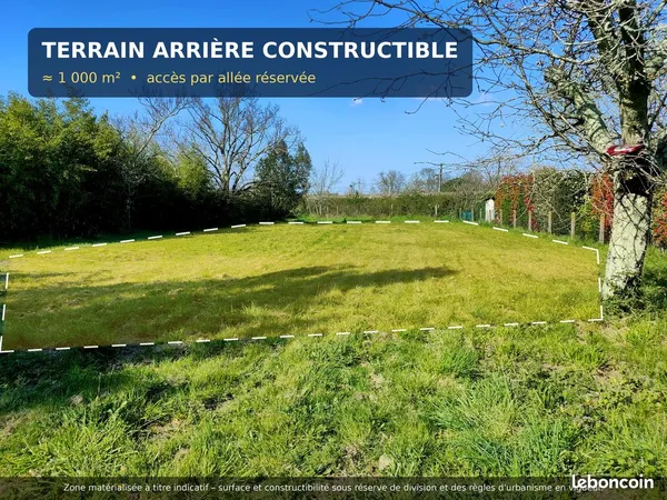 Terrain à bâtir d'environ 1 000 m² - Saint-Médard-de-Guizières