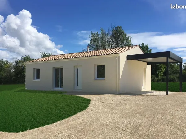 Projet de construction d'une maison 65 m² avec terrain à MEURSAC (17)