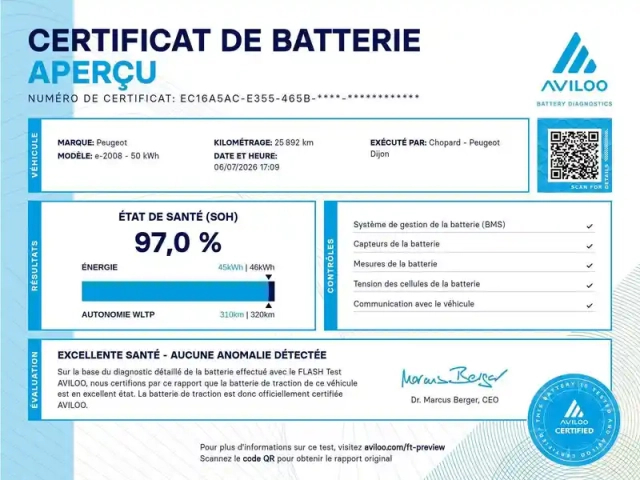 Peugeot 2008 electrique 136 ch