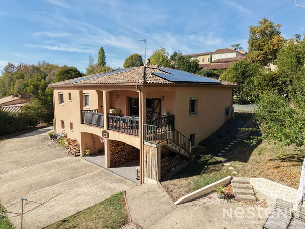 A Vendre Villa Contemporaine de 123 m² avec piscine et sous-sol intégral à Cassaigne