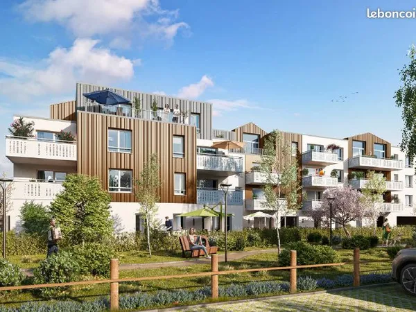 Appartement T3 à Croix avec stationnement et extérieur