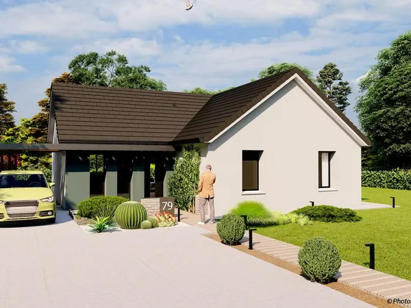 Terrain + maison 79 m²