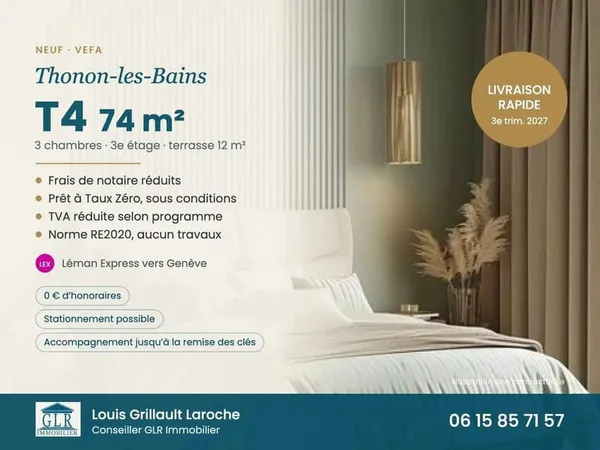 Appartement 4 pièces 74 m²