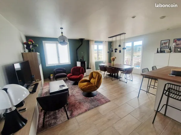 Magnifique maison lumineuse 115m2 avec vue panoramique, jardin