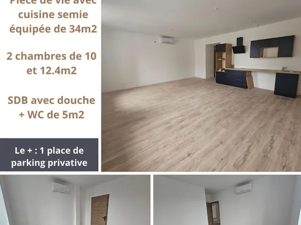 Apt t3 1er etage beauzac