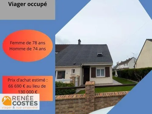 Viager occupé - F78-H74 ans - CALONNE RICOUART (62470)