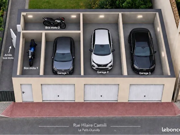 Garages et box moto neufs à louer - Le Petit-Quevilly