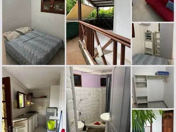 Loue studio proche de la plage de roseau 650