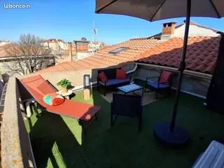 🌞 Superbe T1 meublé avec terrasse - rénovation récente & vue imprenable