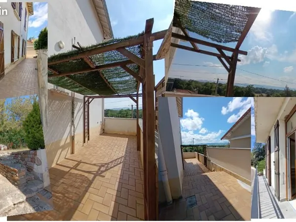 Charme et atypisme pour ce T4 spacieux et lumineux, garages, terrasses, jardinet