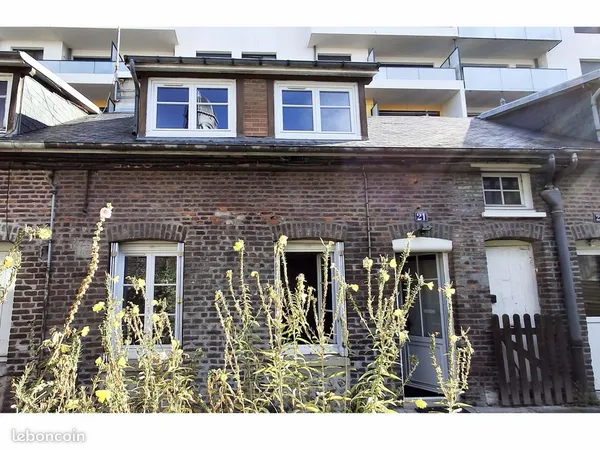 Maison de ville avec jardin, Rouen préfecture, 65 m2, 1 chambre possible 2