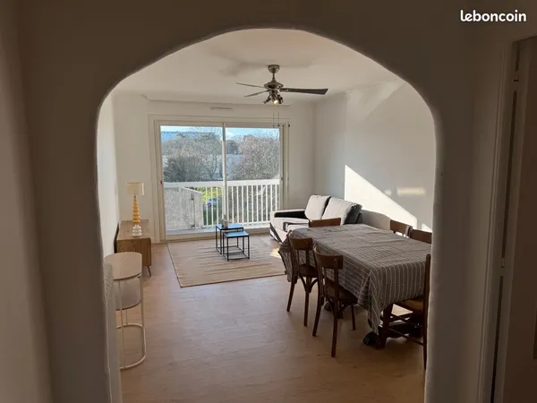 Appartement T3 meublé 72m2 + garage + cave