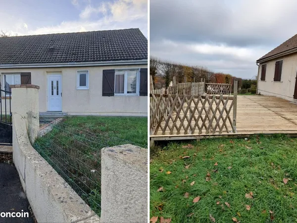 Maison de plain-pied à louer - 85 m² - 3 chambres - Saint-Pierre-lès-Elbeuf