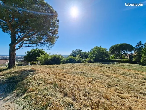 Terrain d'exception 1 500 m² - Vue Pyrénées & Toulouse - La Croix-Falgarde