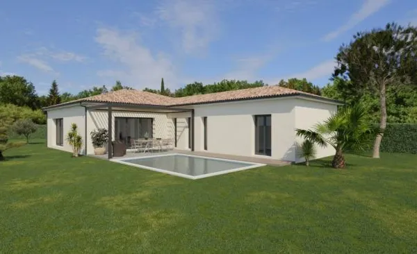 Maison contemporaine neuve de 110 m² avec ter...