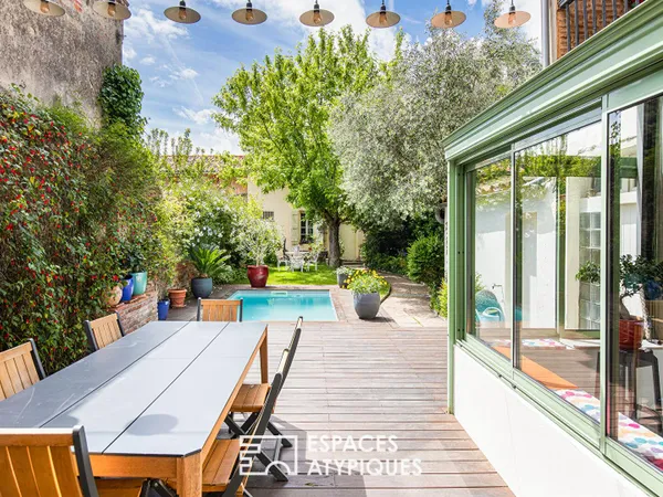 Maison de caractère au centre-ville de Grenade avec jardin et piscine