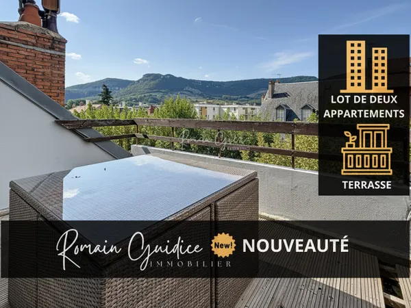 LOT DE DEUX APPARTEMENTS: UN F4 DE 91 M2 ET UN F2 DE 38 M2