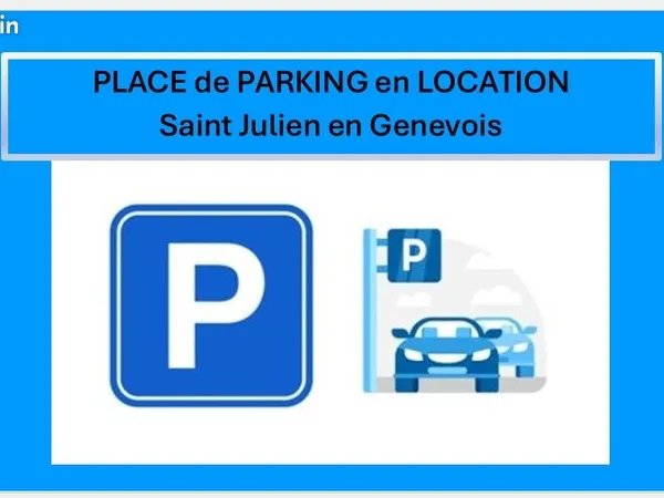 PARKING en LOCATION à Saint-Julien en Genevois