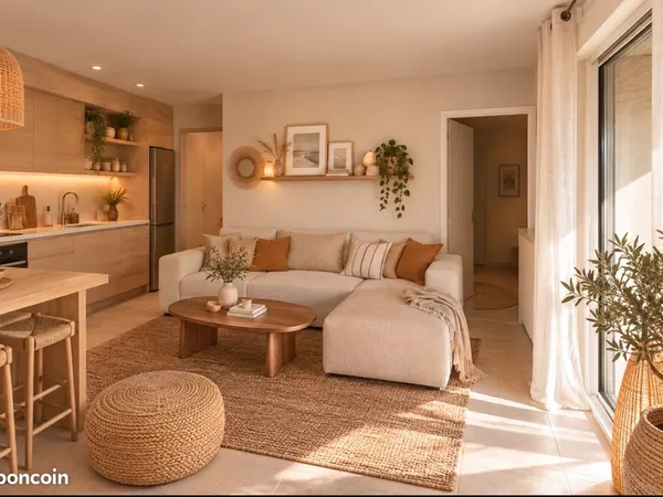 Appartement /garage/Terrasse/Tram/Coaching deco et cuisine offerte