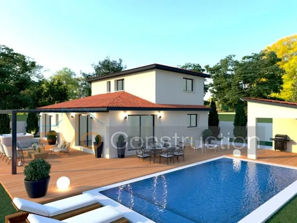 A Pollestres, Villa de 103m², T4 avec garage et jardin en 3 Faces