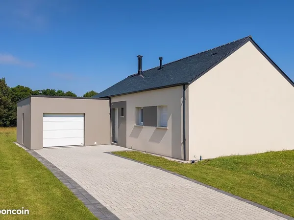 Maison plain-pied 4 chambres & garage