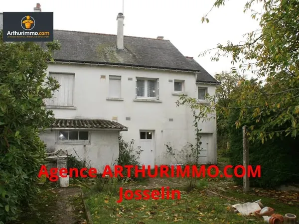 PLOËRMEL - MAISON 2 CHAMBRES AVEC TERRAIN DE 600 M²